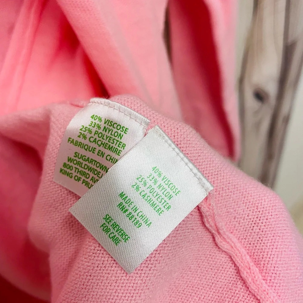 Lilly Pulitzer Blush Pink Dustin Cardigan Sweater XS - Picture 3 of 3